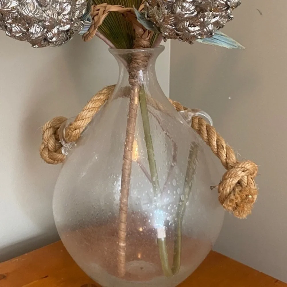 Pier 1 Imports Rope Handle Vase - Picture 3 of 4